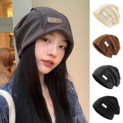 여성 메탈 장식 포인트 패션 모자 비니