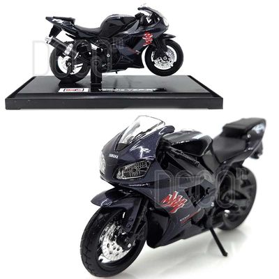 1:18 야마하 YZF-R1 블랙 오토바이 미니카 다이캐스