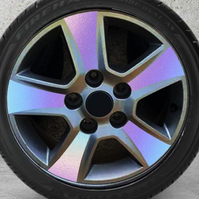 홀로그램 휠스티커 포르테 15인치, 휠4짝분
