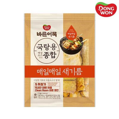 [동원] 바른어묵 냉동 국탕용종합 1kg x 2개