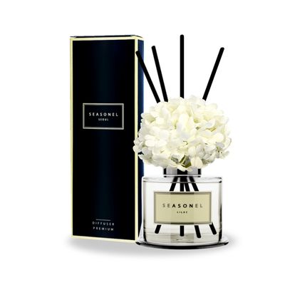 시즈넬 플라워 디퓨저 120ml 미니수국 화이트