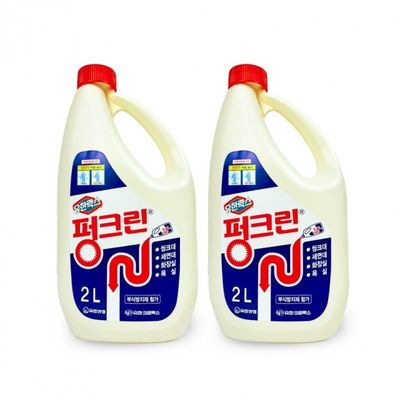 유한락스 펑크린 2L 배수관 막힘 용해제 청소(WFLU3PH)