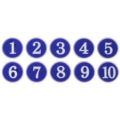 번호판 1-500 (파랑) 10개입1세트 (1110) 표지판 안