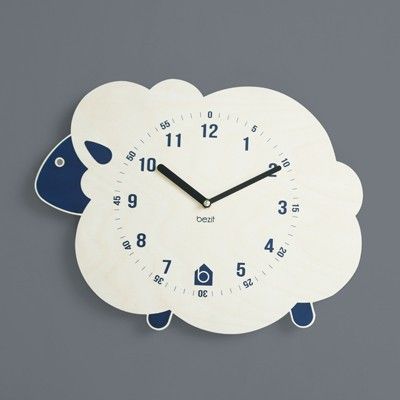 [BEZIT] BLUE LAMB Wall Clock(무소음 벽시계)