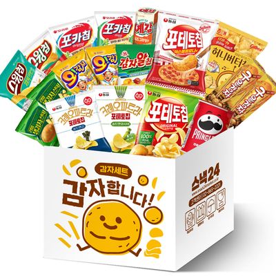 스낵24 감자합니다 감자 과자 세트 18p