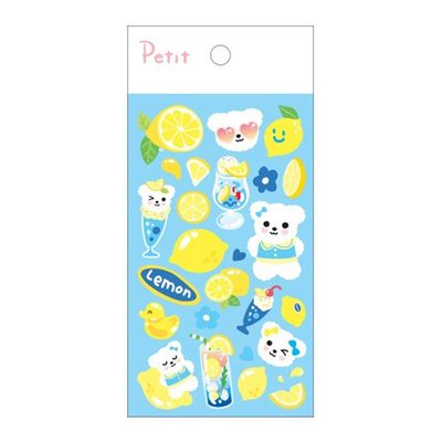 PD853 블루 레몬에이드 빅 포인트 동물 캐릭터 스티커