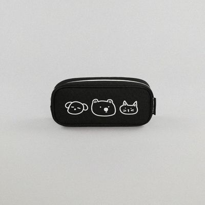 쓰리 프렌즈 필통 펜슬 파우치_블랙