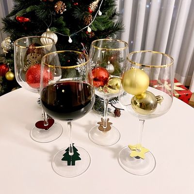 와인참 크리스마스 와인 글라스 마커 용품 악세서리