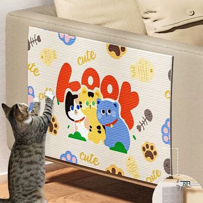 핏픽 벽부착 고양이 스크래쳐 장난감 키우기 캐릭터 보호패드 소파 매트(WFIO5ZQ)