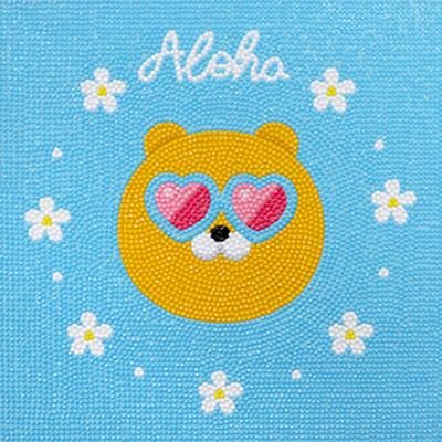 DIY 보석십자수 카카오프렌즈 알로하페이스 라이언