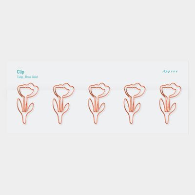 클립 튤립 로즈골드