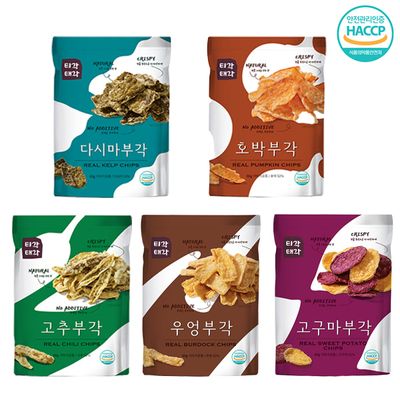 바삭바삭 부각(다시마+호박+고추+우엉+고구마)x각60g