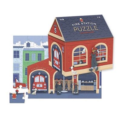 [Crocodile creek] Fire Station 36pcs Shaped Floor Puzzle