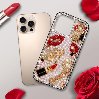 아이폰17 16 15 14 13 12 큐빅 진주 데코덴 폰 케이스