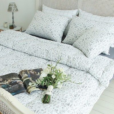 플라워스케치 면 차렵 퀸 (Queen)