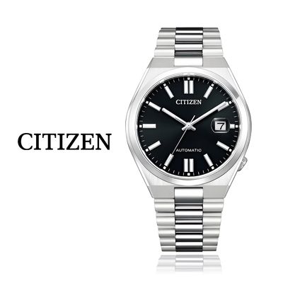 시티즌 클래식 옴므 오토매틱 메탈시계 블랙실버