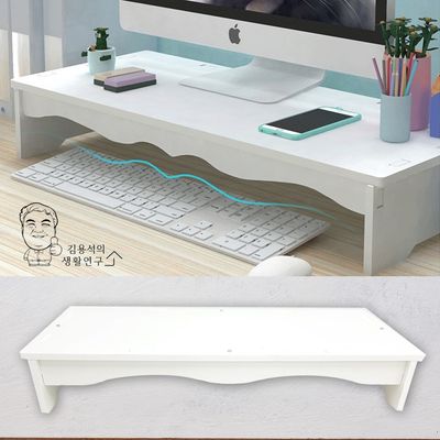 모니터 받침대C 1단 선반 스탠드 PC받침대