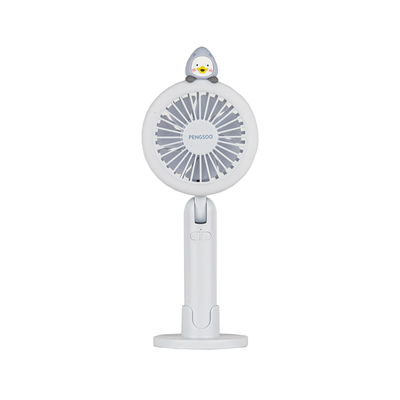 [브이에스에이이앤에이] 펭수 휴대용 LED선풍기 (상어)_439508