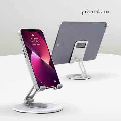 플랜룩스 탁상용 미니 회전 알루미늄 휴대폰 거치대