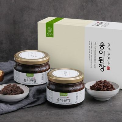 참자연 송이된장(유리병) 800g(400g 2 개)