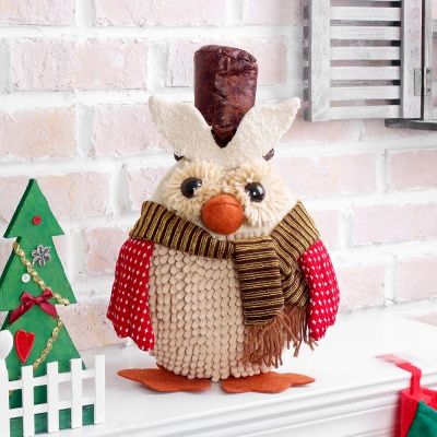 크리스마스 부엉이 인형(46cm)/크리스마스장식소품