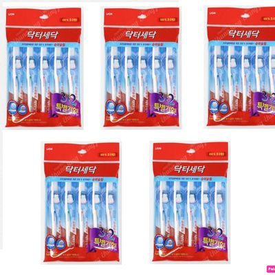 라이온/닥터세닥 슈퍼슬림칫솔 3+2 5묶음(WD57270)