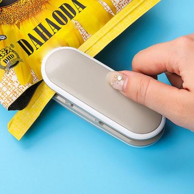 미니실링기 그레이 비닐 밀봉 과자 포장 봉합기 K470