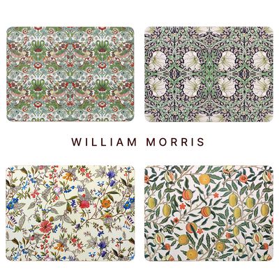 윌리엄모리스 코르크 식탁매트 테이블매트 4p