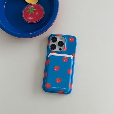 mini tomato pattern [맥세이프 카드슬롯]