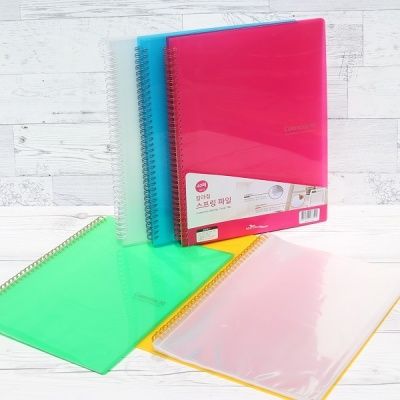 청운 360도회전 A4 40매 스프링 클리어화일 B192