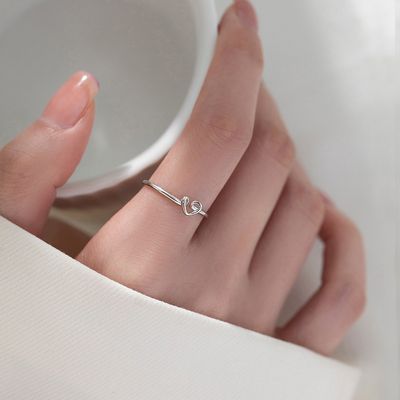 하트 러브 반지 오픈 링 반지 애끼 엄지 검지 링 반지