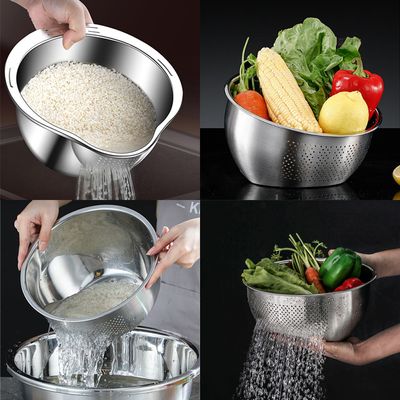 믹싱볼 세척볼 모음전 스텐 2way 식재료 세척 R044-O