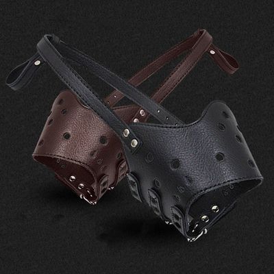 [와인앤쿡]사이즈조절 가죽 입마개 L사이즈