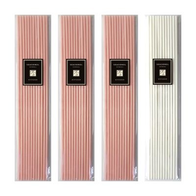 시즈넬 디퓨저 섬유스틱 4mm 핑크36+화이트12