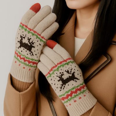 보일러 스마트폰 터치 기모 방한 털장갑 터치장갑