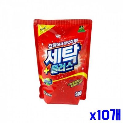 WL 찬물에서도 잘 녹는 세탁세제 800g x10개 세탁보조제(WFLR1OR)