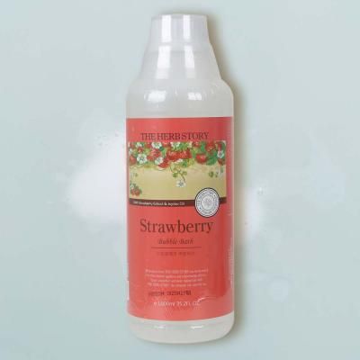 더허브스토리 입욕제 버블바스 스트로베리 1000ml