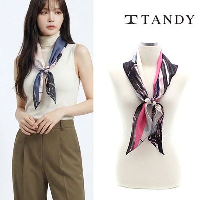 [탠디] TANDY 아트윙/페라폴딩 실크 100 스카프 택1