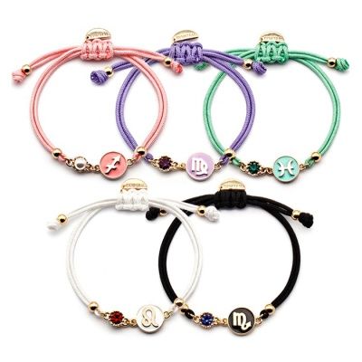 [선물포장]팔레트 탄생석+별자리 매듭팔찌