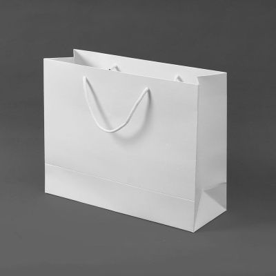 무지 가로형 쇼핑백(화이트)(32x25cm)/종이쇼핑백