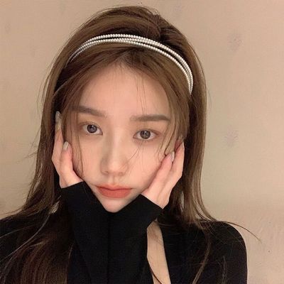 여성 청순 진주 헤어밴드 머리띠 헤어띠(WDCF7FC)