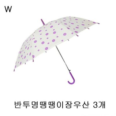 반투명땡땡이장우산 3개(W5BB990)
