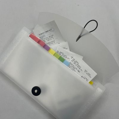 B6 영수증 통장 정리 보관 아코디언파일 미니 서류파일 소형 파일철 서류정리 파일폴더(WFP9OKP)