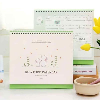 이유식달력 12개월 육아달력 스케줄관리 이유식캘린더 식단관리(WFPBOB9)