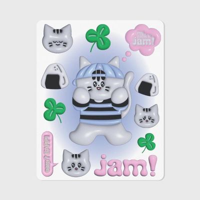 MY NAME IS JAM-WHITE(마우스패드)