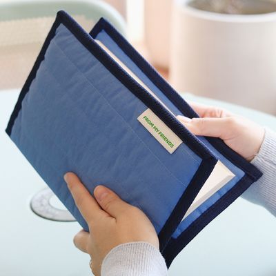 누빔 프레임 북커버 ( 블루네이비 )