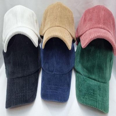 [애슬릿]심플 골덴 여자 남자 대두 깊은 야구 모자