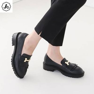 [애슬릿]여성 로퍼 프린지 메탈 장식 발 편한 국산