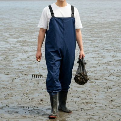 싸파 웨이더 낚시 가슴장화 네이비 갯벌 해루질