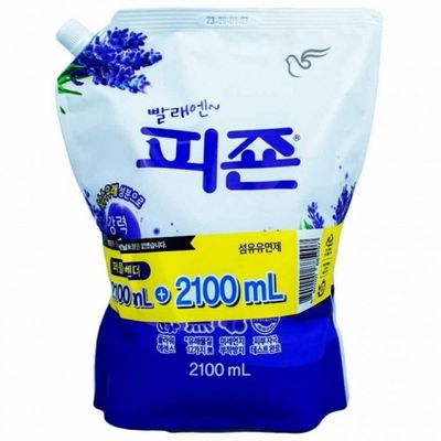 피죤 섬유 유연제 퍼플라벤더 리필 2100ml 2개